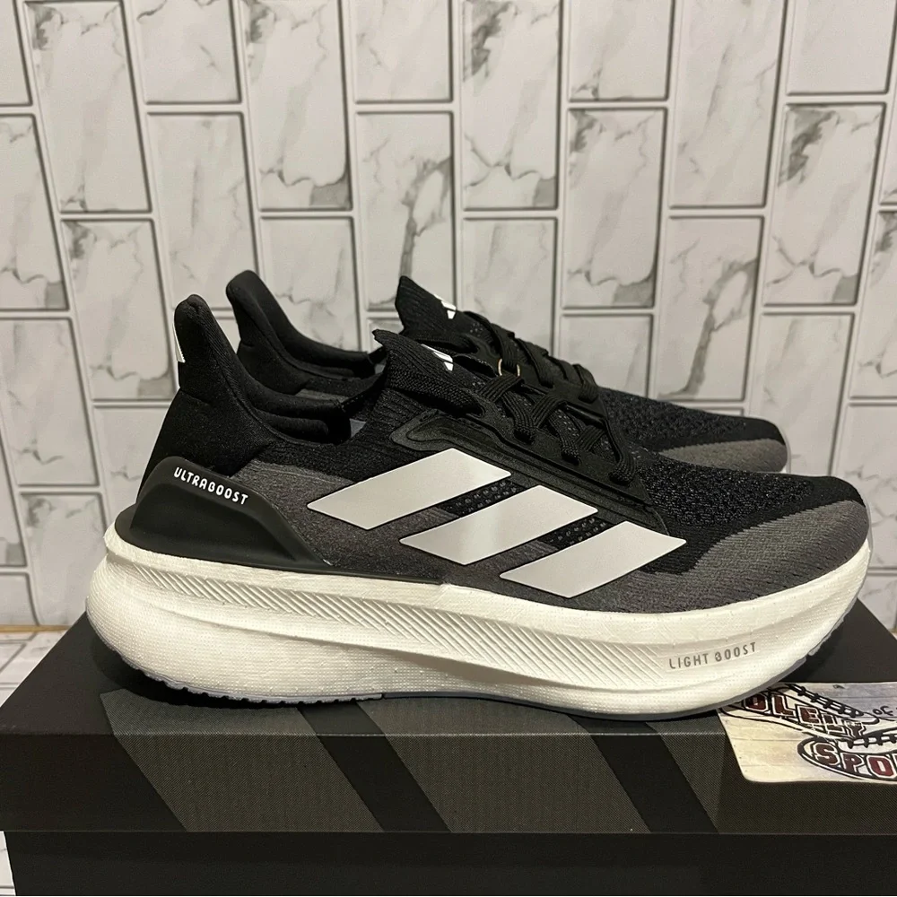 New Adidas Ultraboost 5X Ultra Boost Running Shoes Black Grey White Training